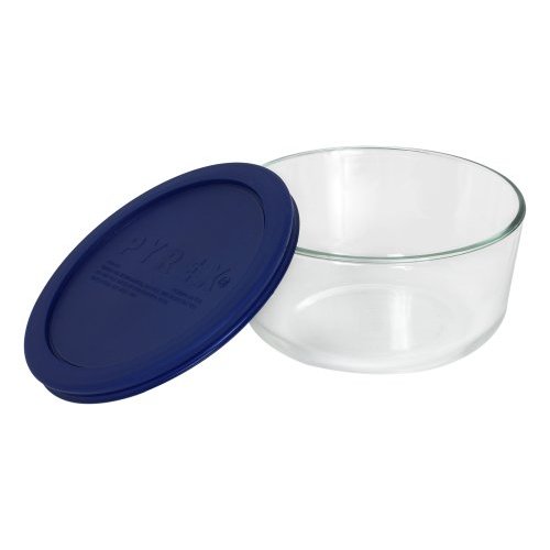 Pyrex 2½qt Bowl w/Blue Lid