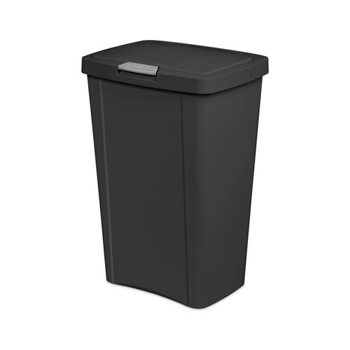 TrashCan 13gal Touch BLK 'K'
