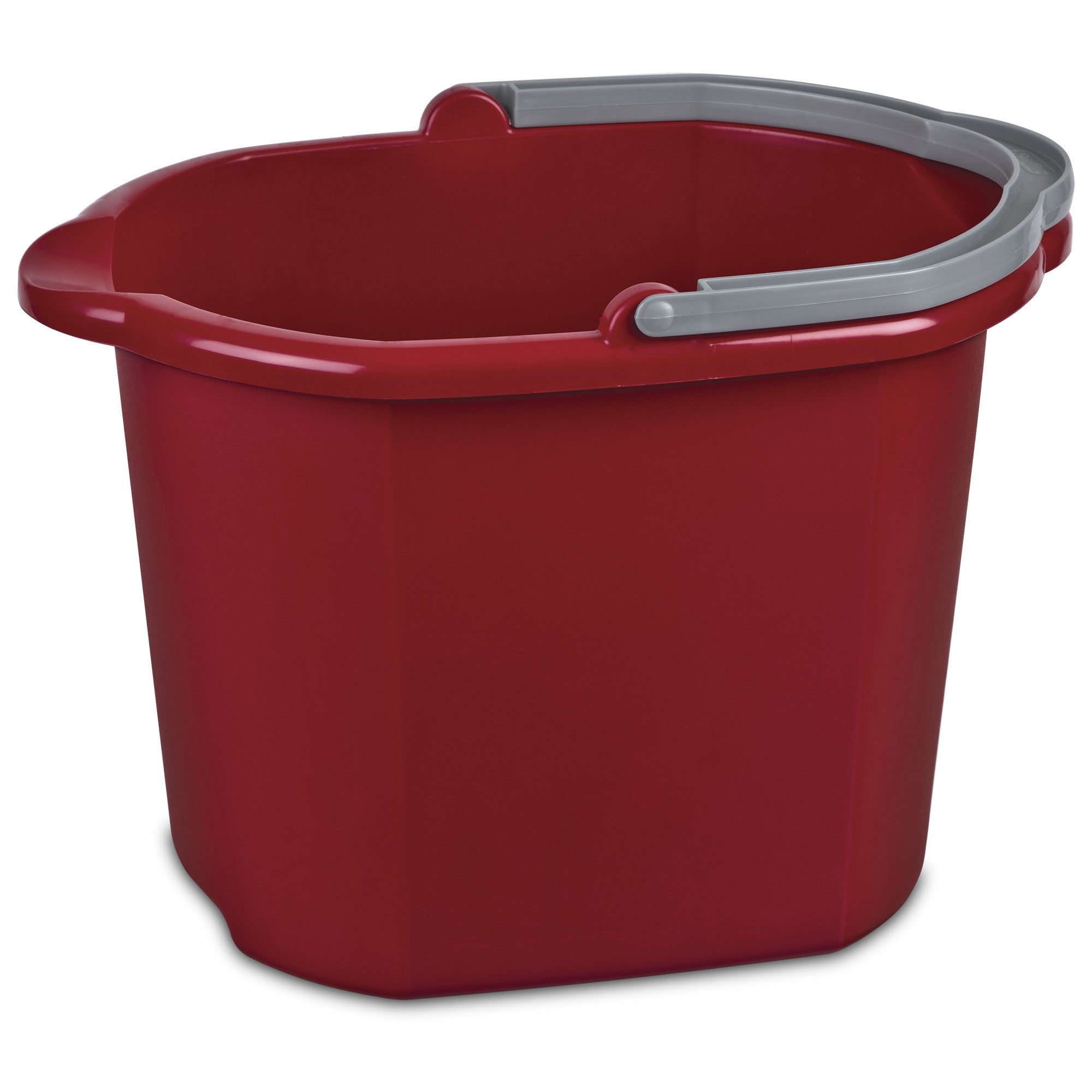 Pail 16qt Spout Red Sterilit