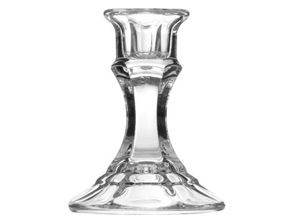 Candlestick 4" 1ct Glass