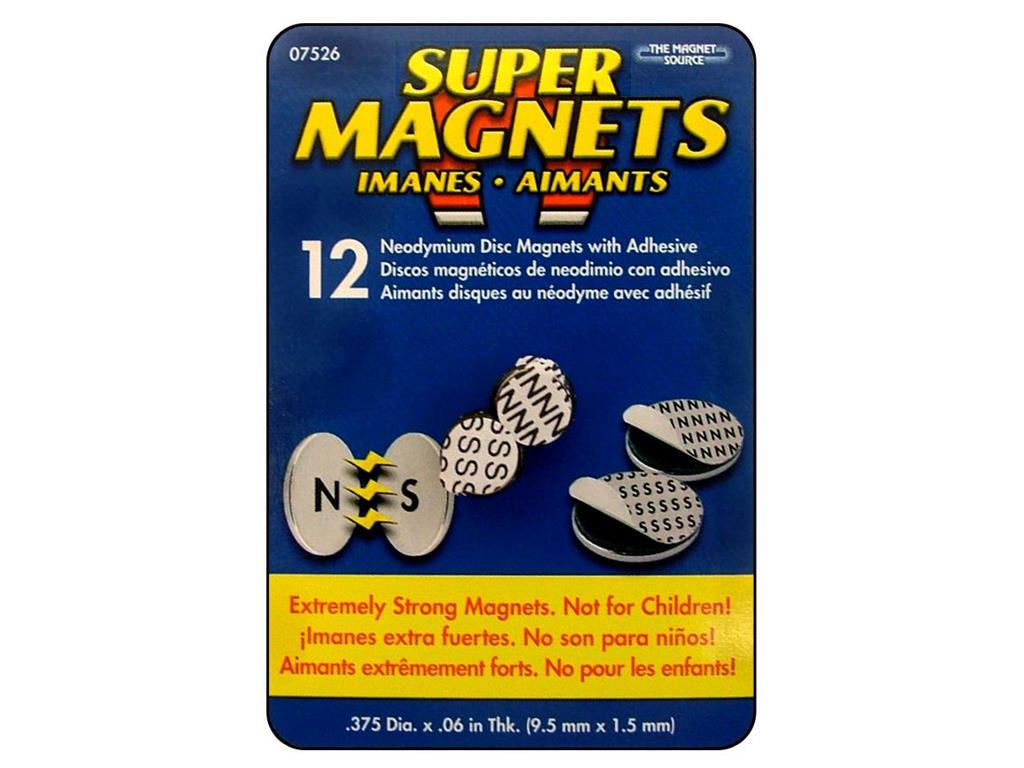 Magnetic Adhesive .375 12pc