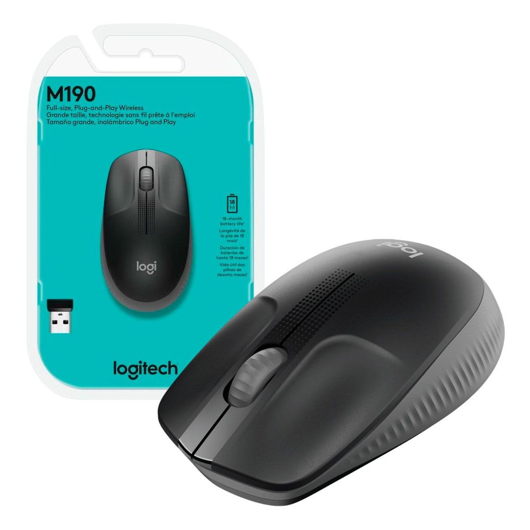 Mouse Wireless Large Grey Logi