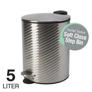 Step Bin 5L soft Close Swirl