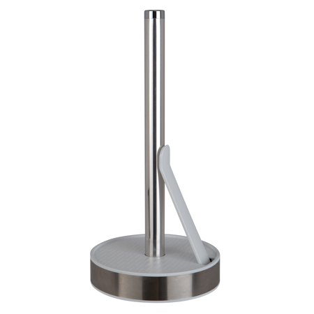 Paper Towel Stand DLX SS White