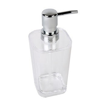 Soap Dispenser Clear/Chrome