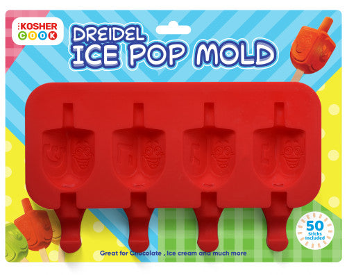 Dreidel Ice-Pop Mold 4c Silico