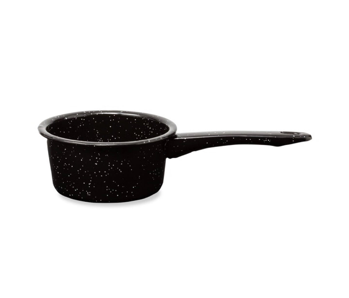 1qt Enamel Saucepan BLK