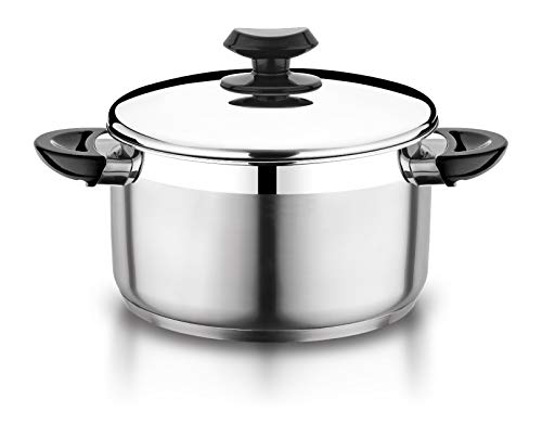 7qt SS Stock pot Black YBM