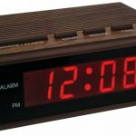 Westclox .6 LED Wood Alarm
