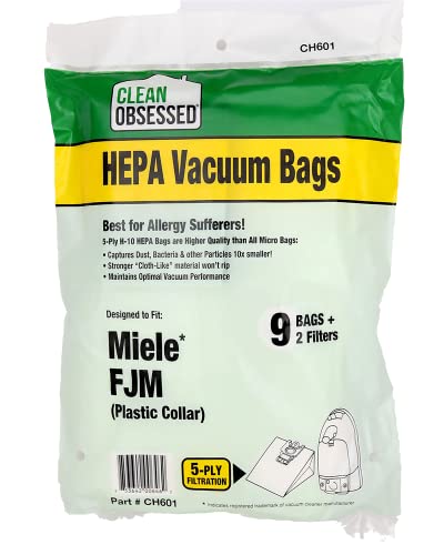 Vac Bag Miele FJM 9pk +2Filter